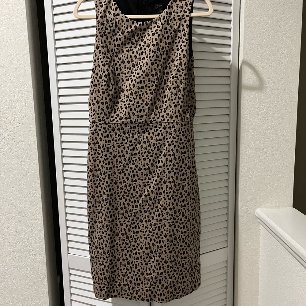 J Crew Cheetah Print Shift Dress